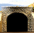 Double Track Random Stone Tunnel Portal -- 3.5 x 2.75" pkg(2)