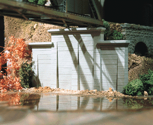 Concrete Stepped Wall -- 5-1/2 x 2-1/8"-1