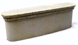 Double Concrete Bridge Pier -- 3-7/8 x 3/4 x 1-5/16"  9.8 x 1.9 x 3.3cm pkg(2)