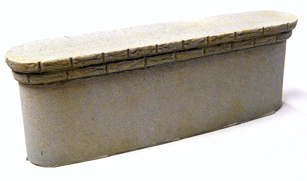 Double Concrete Bridge Pier -- 3-7/8 x 3/4 x 1-5/16"  9.8 x 1.9 x 3.3cm pkg(2)