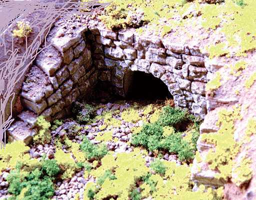 Random Stone Culvert -- For HO and N Scales pkg(4)