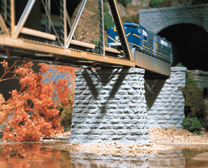 Cut Stone Rectangular Bridge Pier -- 7-1/2 x 6-1/4 x 2"