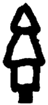 Sig finial pointed     6/