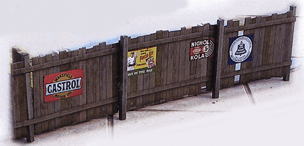 Plank Board Fence Precision Card Model Kit -- 30"