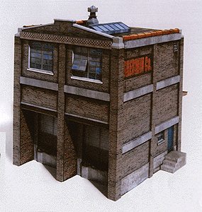 4-Story Brick Warehouse Precision Card Model Kit