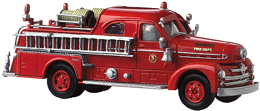 Emergency - Seagrave - 70th Anniversary Style Cab Built 1951-70 -- Tampa, Florida, Fire Deptartment Closed Cab Pumper (red)