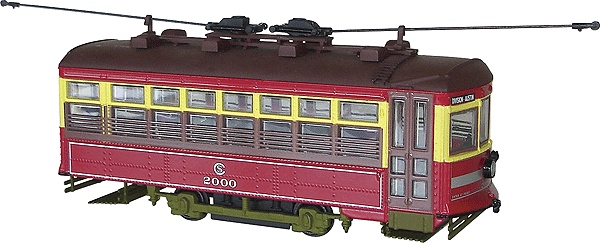 Vintage Bus Line(tm) - Birney Safety Car - Streetcar - Nonpowered Diecast -- Destination: Division/Austin Chicago