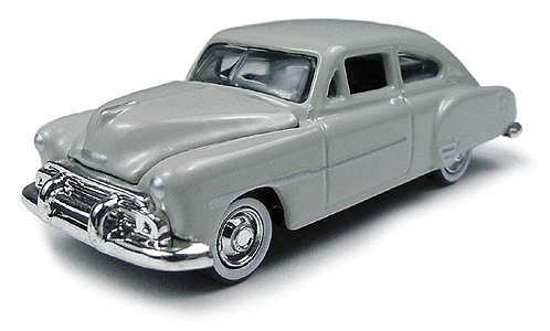 Mini Metals - American Automobiles - Chevrolet (Diecast, Assembled & Painted -- 1951 Fleetline 2-Door Hardtop (Thistle Gray)
