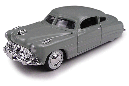 Mini Metal American Automobiles - Hudson (Diecast, Assembled & Painted) -- 1951 Hornet 2-Door Hardtop (French Gray Light)
