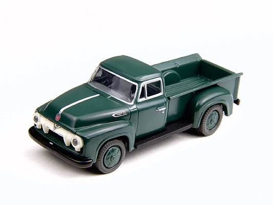 1954 Ford F-350 9' Express Box 1 Ton Pickup - Assembled - Mini Metals(R) -- Meadow Green