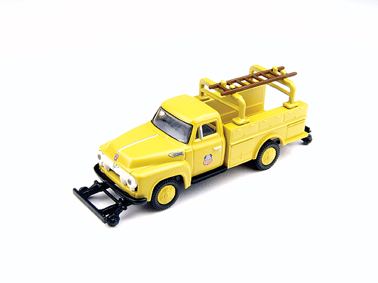 1954 Ford F-350 Hy-Rail Truck - Assembled - Mini Metals(R) -- Union Pacific