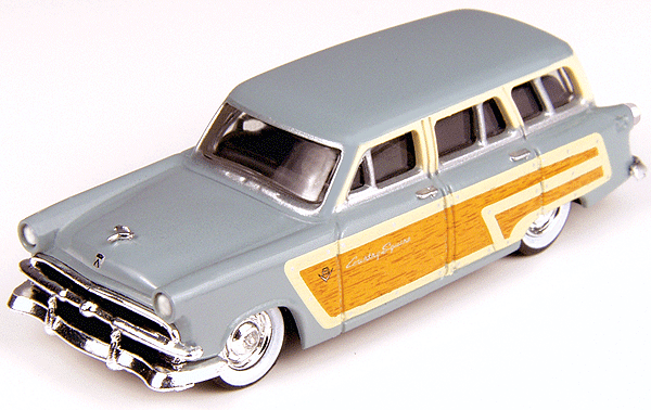 1953 Ford Country Squire Wagon - Assembled - Mini Metals(R) -- Glacier Blue