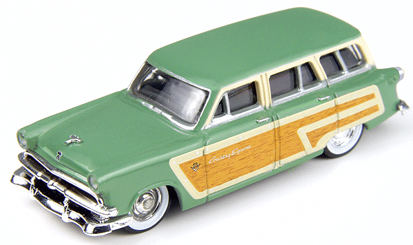 1953 Ford Country Squire Wagon - Assembled - Mini Metals(R) -- Fern Mist Green