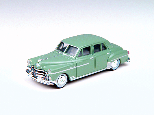1950 Plymouth 4-Door Sedan - Assembled - Mini Metals(R) -- Channel Green