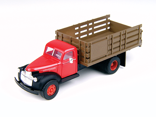 1941-1946 Chevrolet Stakebed Truck - Assembled -- Swift Red