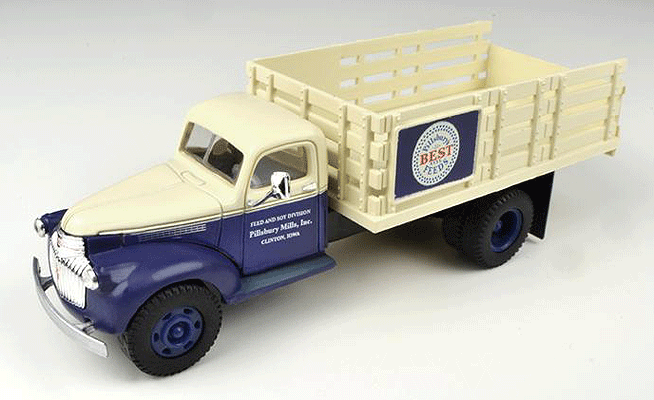 1941-1946 Chevrolet Stakebed Truck - Assembled -- Pillsbury Feeds
