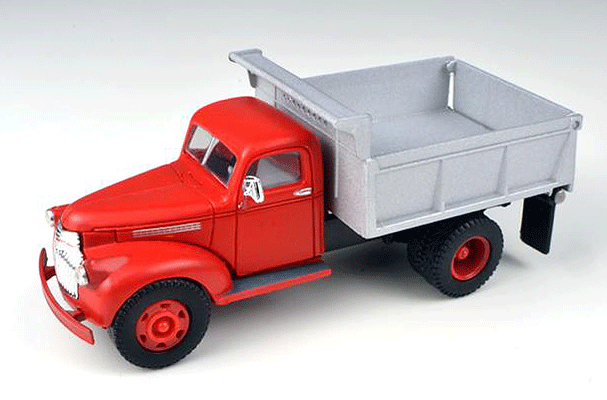 1941-1946 Chevrolet Dump Truck - Assembled -- Swift Red, Silver