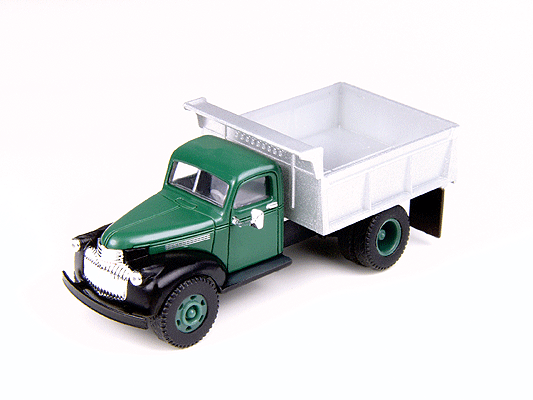1941-1946 Chevrolet Dump Truck - Assembled -- Brewster Green, Silver