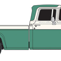 1960 Ford F-100 1/2-Ton Pickup Truck - Assembled -- 2-Tone Sultana Turquoise
