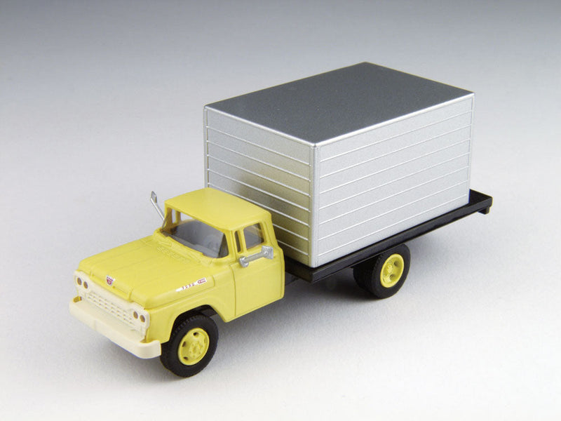 1960 Ford Delivery Truck - Assembled - Mini Metals(R) -- Goldenrod Yellow Cab, Aluminum Body