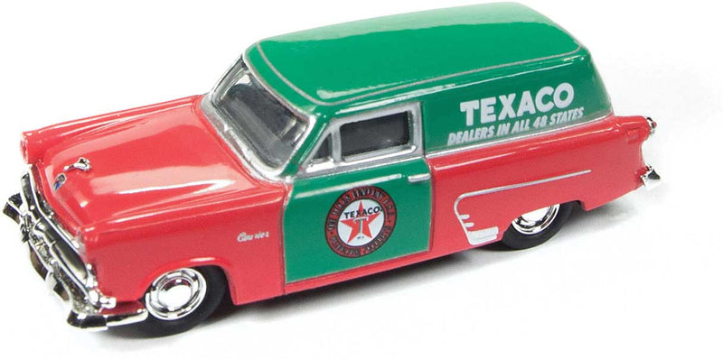 1953 Ford Courier Sedan Delivery Station Wagon - Assembled - Mini Metals(R) -- Texaco (red, green)