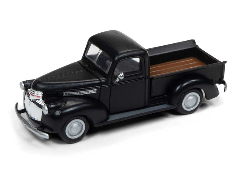 1941 - 46 Chevrolet Pickup Truck - Assembled - Mini-Metals(R) -- Raven Black / Black