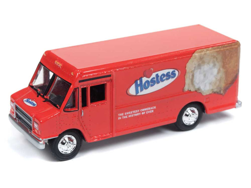 1990s GMC Step Van - Assembled - Mini Metals(R) -- Hostess (red)
