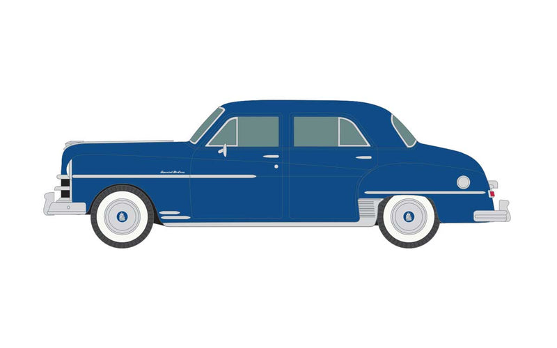 1950 Plymouth 4-Door Sedan - Assembled - Mini Metals(R) -- New Brunswick Blue