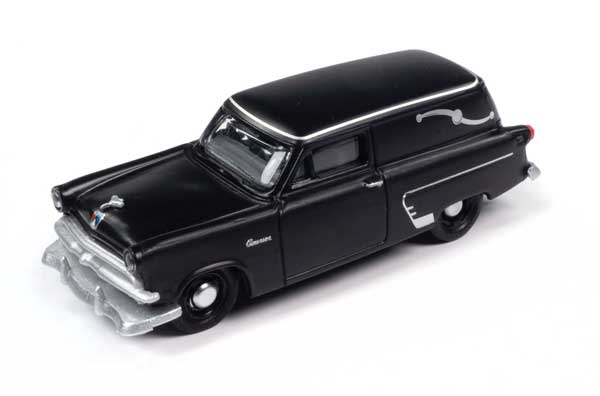 1953 Ford Courier Sedan Delivery Station Wagon - Assembled - Mini Metals(R) -- Hearse (black)-1