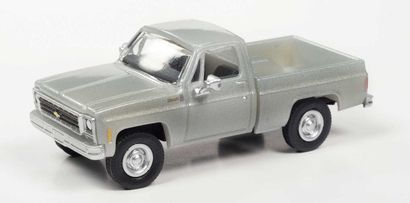 1979 Chevrolet Fleetside Pickup Truck - Assembled - Mini Metals(R) -- Silver Poly