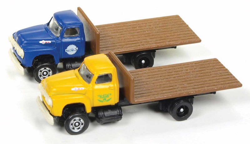1954 Ford Flatbed Truck 2-Pack - Assembled -- Premier Building Supply & Tri-State Farm Supply-1