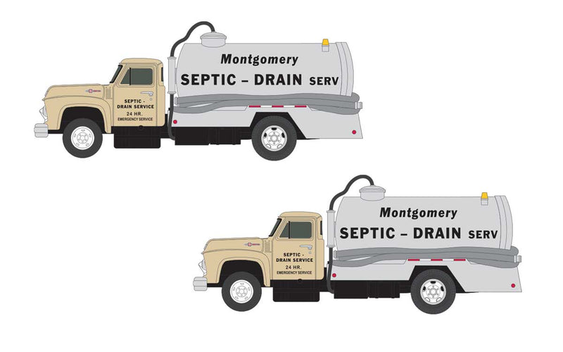 1954 Ford Septic Tank Truck - Assembled -- Montgomery Drain Service
