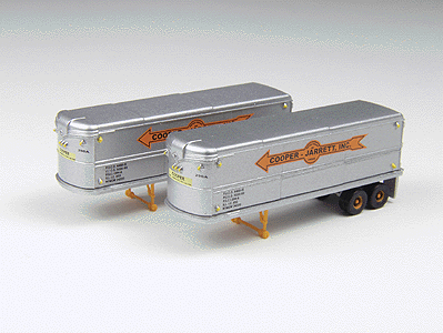 Mini Metals 32' Fruehauf Aerovan Trailer -- Cooper-Jarrett pkg(2)