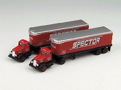 1954 International Harvester R-190 Tractor-AeroVan Trailer 2-Pack - Assembled -- Spector