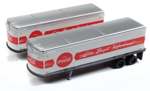 32' AeroVan Trailer - Assembled - Mini Metals(R) -- Coca-Cola