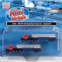 1954 IH R-190 Tractor w/Tanker Trailer 2-Pack (Standard Oil) - Assembled -- Standard Oil (red, silver, blue)