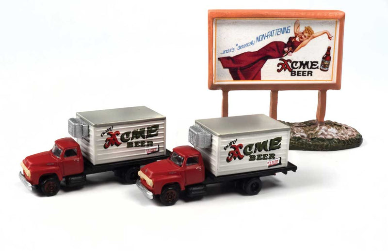 1954 Ford Beer Truck with Country Billboard - Assembled -- Acme Beer-1