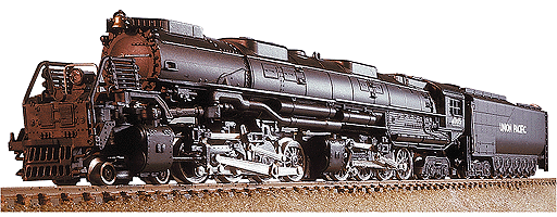 Steam Big Boy 4-8-8-4 Articulated Heavy Freight Loco Powered -- Undecorated, No Lettering (black)