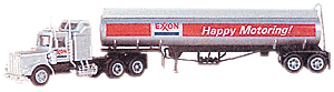 Tractor & Elliptical Tank Trailer -- Exxon