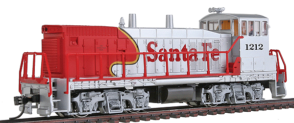 EMD MP15 w/DCC -- Santa Fe #1212 (silver)