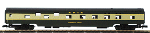 85' Streamlined Smoothside Pullman Sleeper -- Erie (green, cream)
