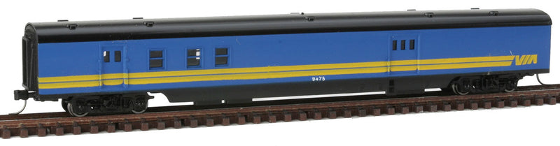 85' Streamlined Smoothside Railway Post Office/Baggage Car -- Via Rail