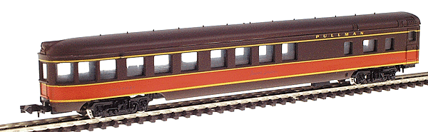 85' Streamlined Smoothside Observation Car -- Illinois Central (brown, orange)