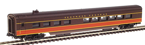 85' Streamlined Smoothside Diner -- Illinois Central (brown, orange)