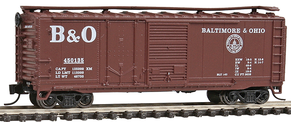 40' Single Plug-Door Boxcar -- Baltimore & Ohio
