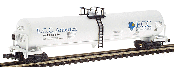 56' Funnel-Flow Tank Car -- ECC International (white)