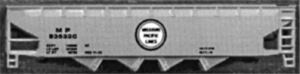 75-Ton Four-Bay Hopper -- Missouri Pacific