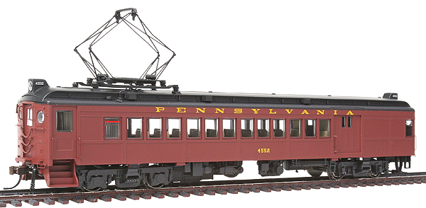 Electric Non-Powered mP54 MU Combine w/Pantograph - Ready to Run -- Pennsylvania Railroad (Post-War Tuscan, black Roof)
