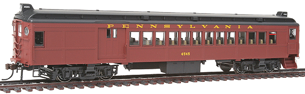 Electric Non-Powered mP54 MU Combine, No Pantograph - Ready to Run -- Pennsylvania Railroad (Post-War Tuscan, black Roof)