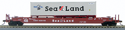 Gunderson Maxi III Husky Stack with trailer -- Sealand Set #2
